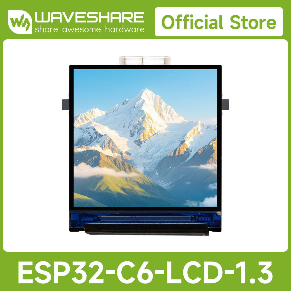 Esp32 C6 - Waveshare ESP32-C6 1,3-inch LCD-display ontwikkelbord met
