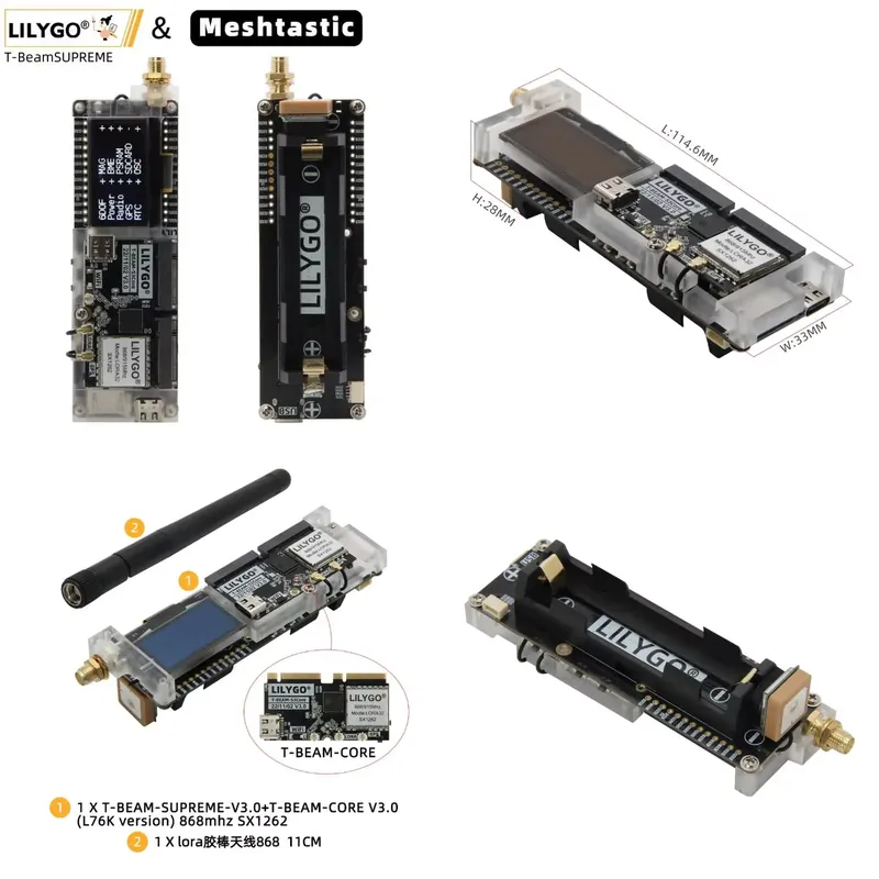 Esp32 S3 - voor LILYGO T-Beam ESP32-S3 SX1262 Meshtastic