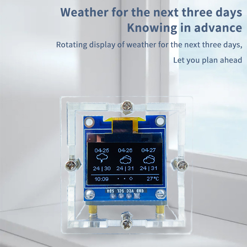 ESP8266 Mini Weerklok Kit DIY  - Esp8266 recensie en prijs