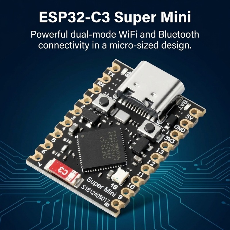 ESP32-C3 Supermini ontwikkelbo - Esp32 C3 recensie en prijs