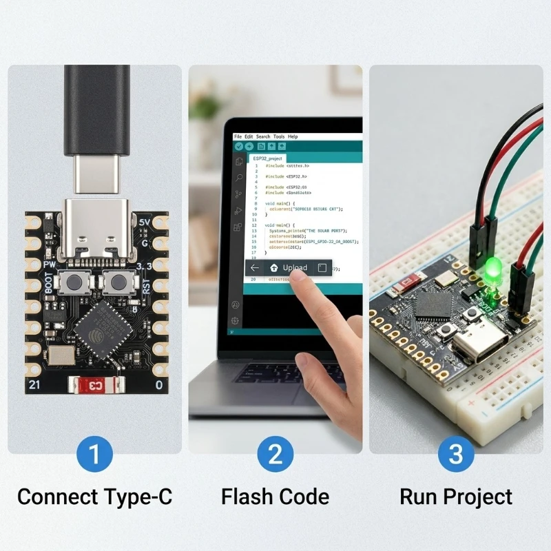 ESP32-C3 Supermini ontwikkelbo - Esp32 C3 recensie en prijs