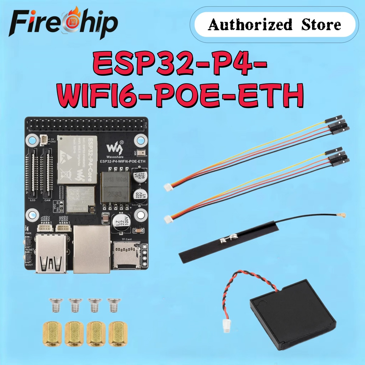FireChip Waveshare ESP32-P4-WI - Esp32 P4 recensie en prijs